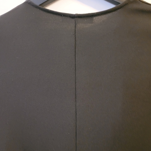 🖤 Zara Black Long Sleeved Dress Self Tie Assymetrical Hem LBD Ladies Small - Picture 4 of 7